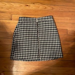 Express plaid high waist skirt